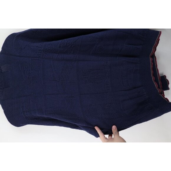 Vintage 90s Streetwear Mens 2XL Golf All Over Print Cotton Knit Sweater USA - Picture 11 of 14